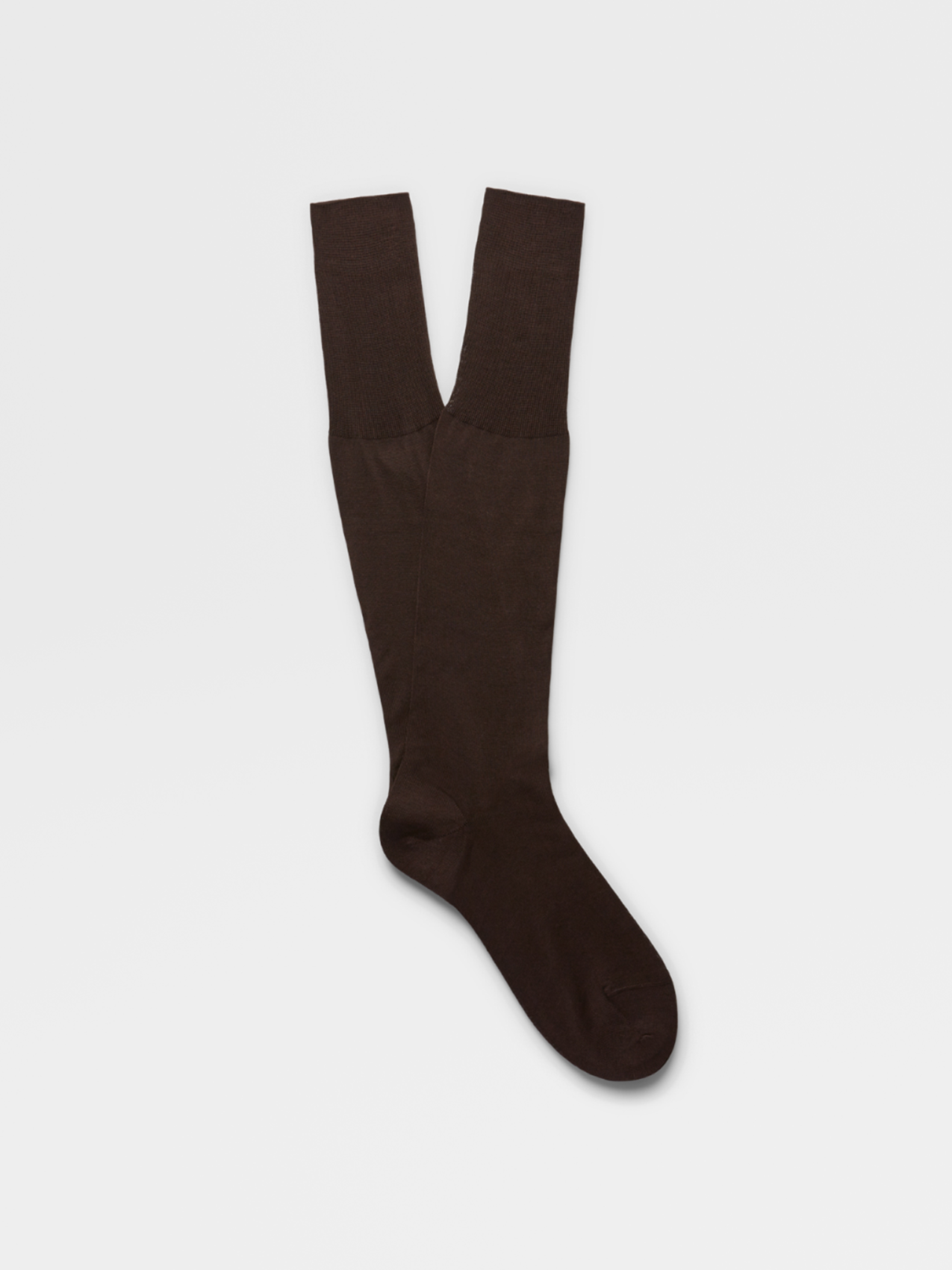 Calze Lunghe in Cotone Marroni